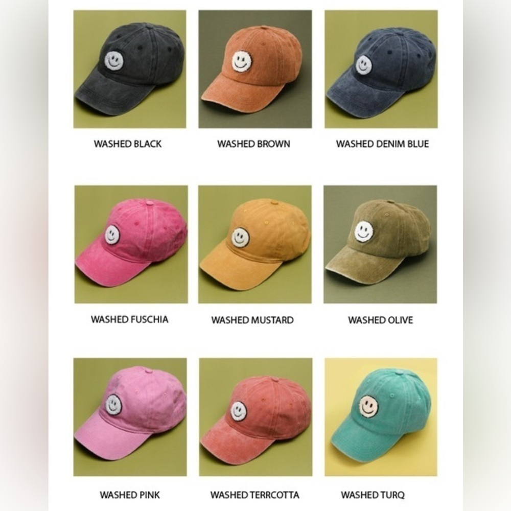 Colorful Smiley Face Caps - Picture 4 of 6
